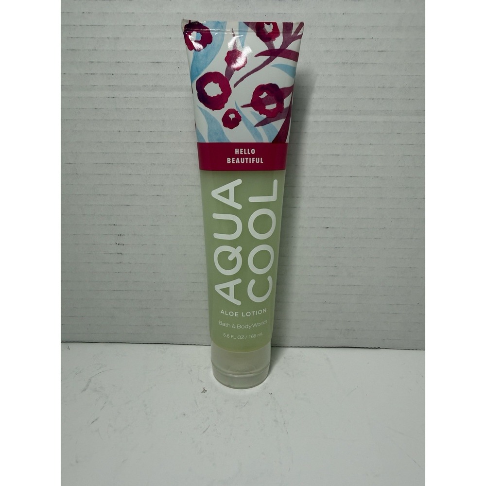 New Bath & Body Works Hello Beautiful Aqua Cool Aloe Gel Lotion 5.6oz